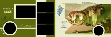 Graceful Indian Wedding Album 12x36 PSD with Lace Ornaments