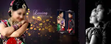 Graceful Indian Wedding Photo Album 12x30 PSD with Glitter Accents