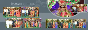 Graceful Royal Arch Reception Wedding Album 12x36 PSD
