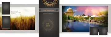 Graceful & Stylish Wedding Album 12x36 PSD with Geometric Lines