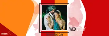 Graceful Wedding Album 12x36 PSD with Brush Strokes