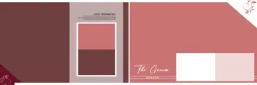Graceful Wedding Album 12x36 PSD with Kolam Pattern