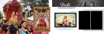 Graceful Wedding Album 12x36 PSD with Rose Petals