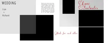 Graceful Wedding Photo Album 12x30 PSD with Vintage Frame