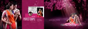 Grand & Charming Wedding Album 12x36 PSD with Silk Texture