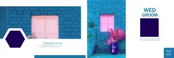 Grand & Dreamy Wedding Album 12x36 PSD with Bokeh Lights