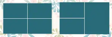 Grand & Elegant Wedding Album 12x36 PSD with Floral Border