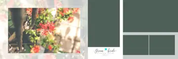 Grand & Graceful Wedding Album 12x36 PSD with Peacock Art