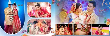 Grand & Luxury Wedding Album 12x36 PSD with Lace Ornaments