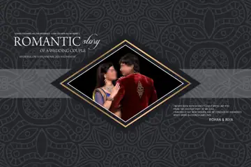 Grand Mandala Art Wedding Album Cover PSD