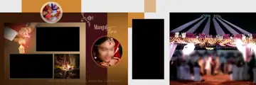 Grand & Minimal Wedding Album 12x36 PSD with Floral Border