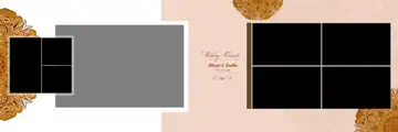 Grand & Ornate Wedding Album 12x36 PSD with Bokeh Lights