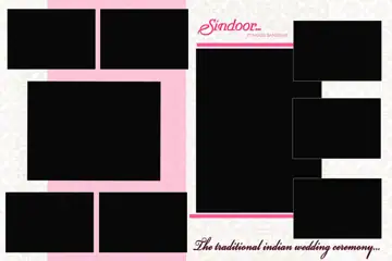 Grand Photo Album 20x30 PSD for Wedding – Kolam Pattern