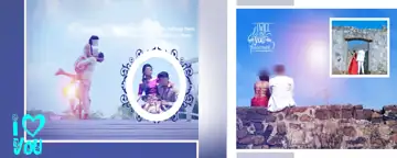 Grand Pre-Wedding Photo Album 12x30 PSD with Temple Motif