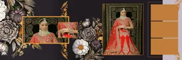 Grand & Regal Wedding Album 12x36 PSD with Bokeh Lights