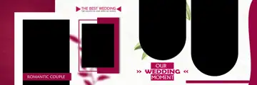 Grand & Regal Wedding Album 12x36 PSD with Damask Texture
