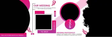 Grand & Traditional Wedding Album 12x36 PSD with Lotus Design