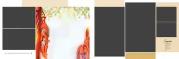 Grand Wedding Album 12x36 PSD with Bokeh Lights