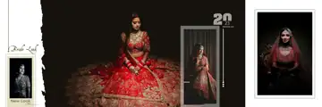 Grand Wedding Album 12x36 PSD with Paisley Pattern
