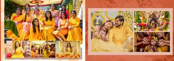 Haldi Wedding Album 14x40 PSD – Premium Vintage Frame Design