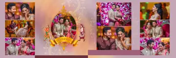 Indian Wedding Album 12x36 PSD – Cinematic Pastel Clouds Design