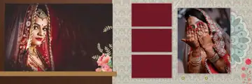 Indian Wedding Album 12x36 PSD – Vibrant Watercolour Splash Design
