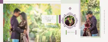 Indian Wedding Album 14x36 PSD – Dreamy Pastel Clouds Design