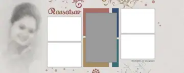 Karizma Photo Album 12x30 PSD – Bright Gold Frame Design