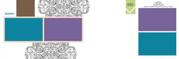 Luxury & Charming Wedding Album 12x36 PSD with Watercolour Splash