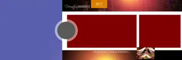 Luxury & Cinematic Wedding Album 12x36 PSD with Lotus Design