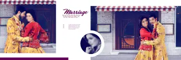 Luxury & Graceful Wedding Album 12x36 PSD with Brush Strokes