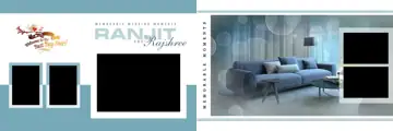 Luxury & Modern Wedding Album 12x36 PSD with Temple Motif