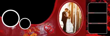 Luxury Temple Motif Wedding Album 12x36 PSD