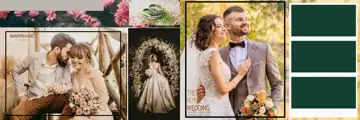 Luxury Wedding Album 12x36 PSD – Geometric Lines
