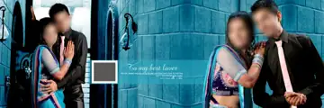 Minimal & Artistic Wedding Album 12x36 PSD with Watercolour Splash