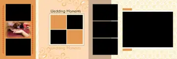 Minimal Bokeh Lights Wedding Album 12x36 PSD