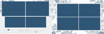 Minimal & Bright Wedding Album 12x36 PSD with Vintage Frame