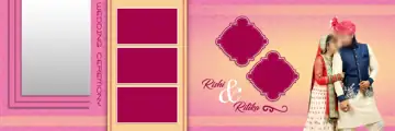 Minimal Damask Texture Indian Wedding Album 12x36 PSD