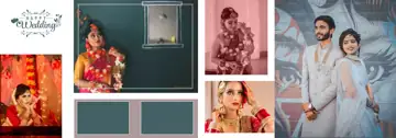 Minimal & Elegant Wedding Album 12x36 PSD with Mandala Art
