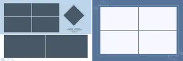 Minimal & Fresh Wedding Album 12x36 PSD with Paisley Pattern