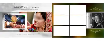 Minimal Karizma Photo Album 12x30 PSD with Geometric Lines