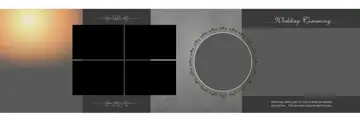 Minimal & Modern Wedding Album 12x36 PSD with Mandala Art