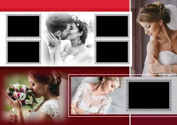 Minimal Photo Album 17x24 PSD for Wedding – Lace Ornaments