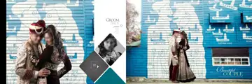Minimal & Premium Wedding Album 12x36 PSD with Mandala Art