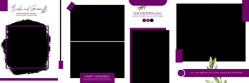 Minimal & Regal Wedding Album 12x36 PSD with Mandala Art