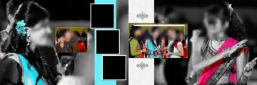 Modern Album 12x36 PSD for Indian Wedding – Gold Frame