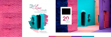 Modern & Dreamy Wedding Album 12x36 PSD with Gold Frame