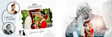 Modern & Fresh Wedding Album 12x36 PSD with Royal Arch