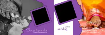Modern Geometric Lines Wedding Album 12x36 PSD