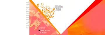 Modern Gold Frame Pre-Wedding Album Background 12x36 PSD